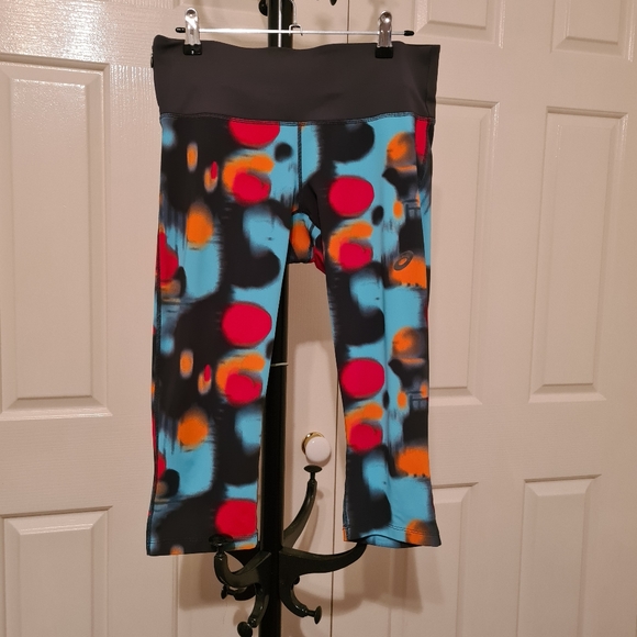 Asics M Multicolored Workout Leggings 
